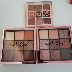 L.A Girl/ Makeup Revolution Eyeshadow Bundle